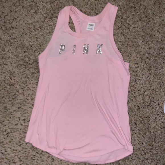 PINK Victoria's Secret Tops - Victoria’s Secret pink tank top, size small, blush pink